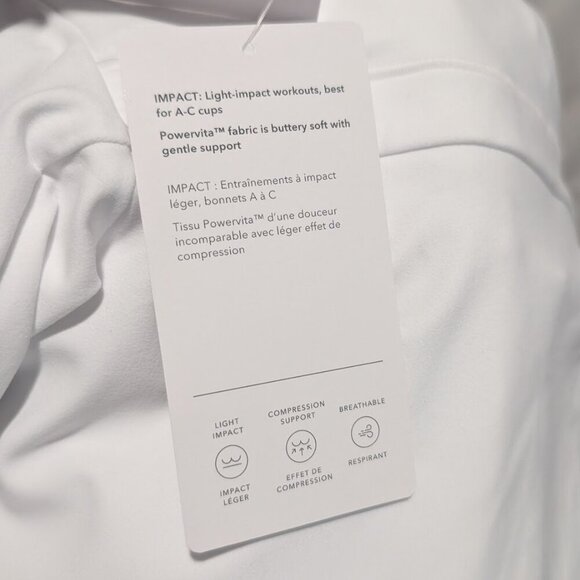 Athleta | Exhilarate Crop Tee In White (A-C cup) - Picture 7 of 12